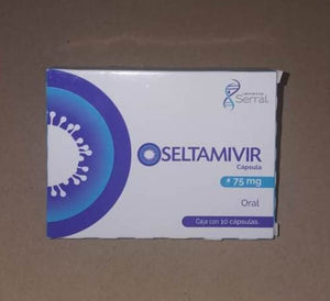 Laboratorio Serral Oseltamivir 75 mg. Caja con 10 cápsulas