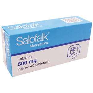 Salofalk (Mesalazina) 500 mg. Caja con 40 tabletas