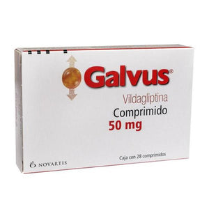 Galvus (Vidagliptina) 50 mg. Caja con 28 comprimidos