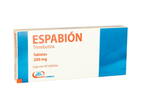 Espabion (Trimebutina) 200 mg. Caja con 40 tabletas