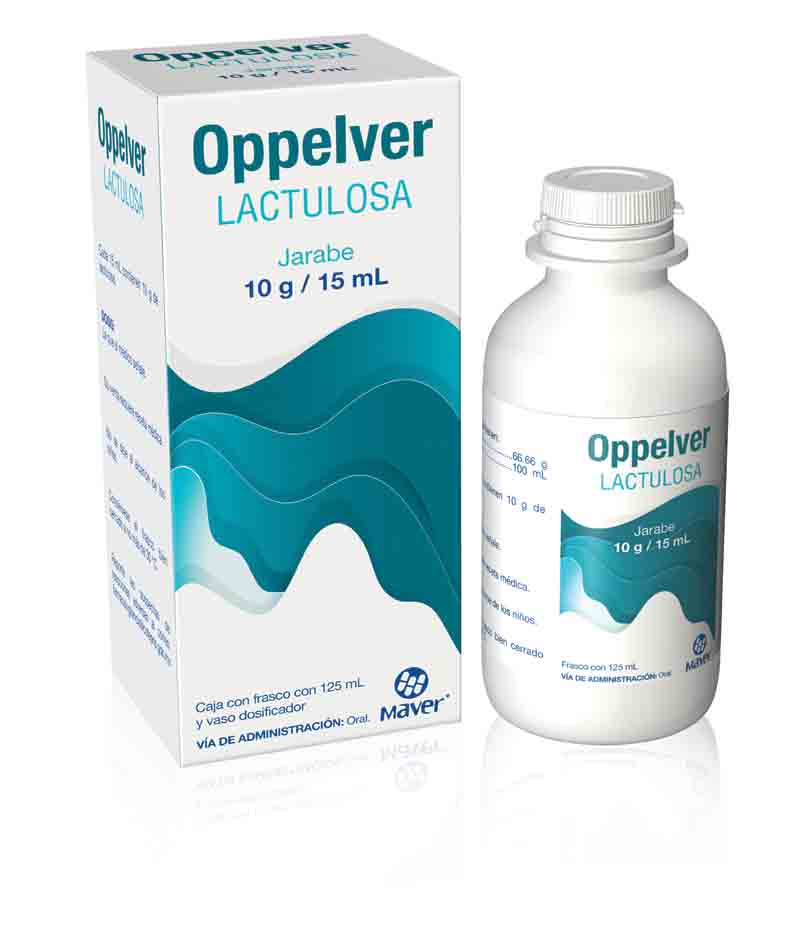 Oppelver (Lactulosa) jarabe. Frasco con 125 ml