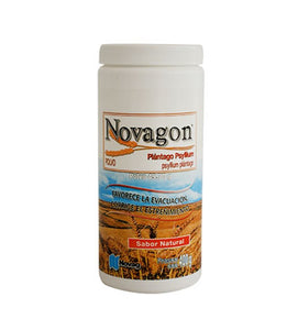 Genérico de “METAMUCIL”® - Novagon (Plantago Psyllium) polvo soluble sabor natural. Frasco con 400 gramos