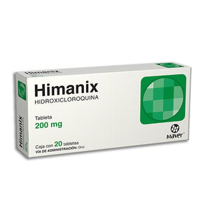 Himanix (Hidroxicloroquina) 200 mg. Caja con 20 tabletas