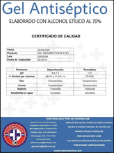 Cargar imagen en el visor de la galería, Gel Antibacterial / Antiséptico formulado a base de alcohol etílico al 70%. Envase de 1 galón