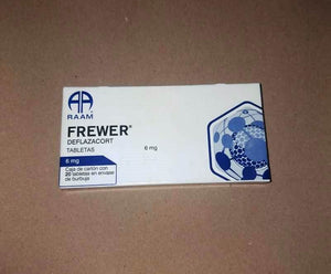 Frewer (Deflazacort) 6 mg. Caja con 20 tabletas